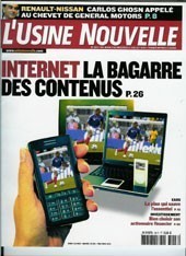 Couverture de L'USINE NOUVELLE